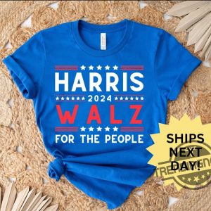 Harris Walz 2024 Tee Harris Walz 2024 Shirt Kamala Harris Walz Tim Walz Shirt Democrat Shirt Vote Blue Liberal Feminist Shirt trendingnowe 3