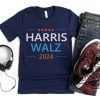 Harris Walz 2024 Shirt Democrat Shirt Vote Blue Liberal Feminist Shirt Harris Walz 2024 T Shirt Kamala Harris Walz Tim Walz Shirt trendingnowe 1