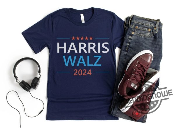 Harris Walz 2024 Shirt Democrat Shirt Vote Blue Liberal Feminist Shirt Harris Walz 2024 T Shirt Kamala Harris Walz Tim Walz Shirt trendingnowe 1