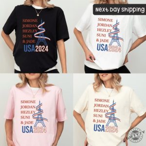 Simone Jordan Hezley Suni Jade Shirt Usa 2024 Olympics Sweatshirt Paris 2024 Olmypics Hoodie Gymnastics Tshirt Gymnastics Olympics Shirt giftyzy 4