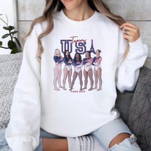 Usa Gymnastics Shirt Usa Gymnastics Tshirt Usa Gymnastics Sweatshirt Gymnastics Lover Hoodie Paris Olympics 2024 Gift For Gymnast giftyzy 4