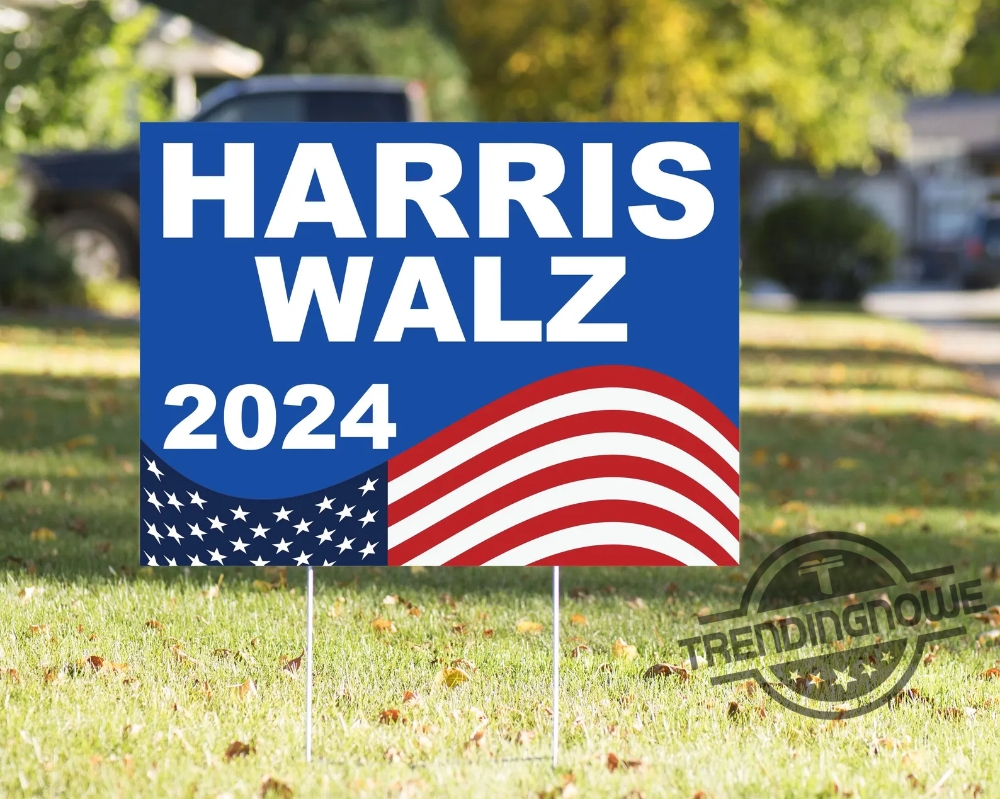 Harris Walz 2024 Yard Sign 18X24in Weatherproof Yard Sign With Stakes Vote Kamala Harris Yard Sign Tim Walz Yard Sign