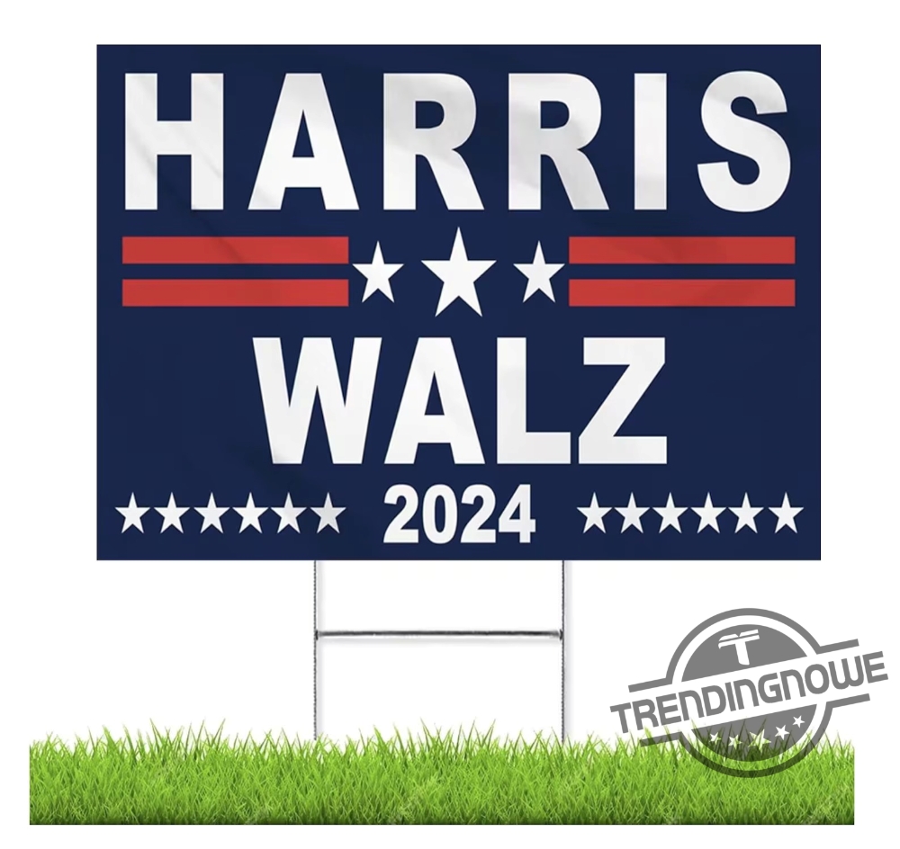 Harris Walz 2024 Yard Sign Tim Walz Yard Sign 18X24in Weatherproof Yard Sign With Stakes Vote Kamala Harris Yard Sign