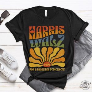 Harris Walz 2024 Shirt Kamala Harris Tim Walz Sweatshirt Boho Aesthetic Retro Tshirt Election 2024 Hoodie Lgbtqia Rainbow Vote Democrat Vote Blue Shirt giftyzy 5