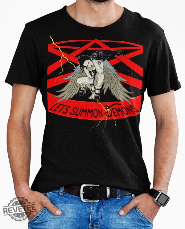 Lets Summon Demons Pentagram Shirt Steven Rhodes Lets Summon Demons Lets Summon Demons Shirt revetee 1