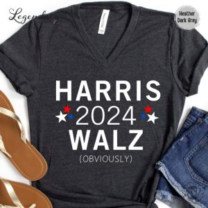 Harris Walz Tshirt Kamala Democrat Voting Hoodie Presidential Election 2024 Sweatshirt Female President Kamala Walz Rally Shirt giftyzy 2