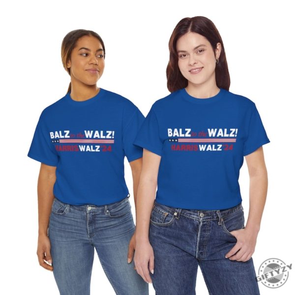 Balz To The Walz Harris Walz Shirt Kamala Harris Tim Walz President 2024 Political Shirt Tee Presidential Election 2024 Funny Political Shirt giftyzy 7