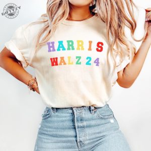 Harris Walz Shirt Kamala Harris Sweatshirt Harris 2024 Tshirt Harris Walz 2024 Hoodie Harris Rainbow Shirt giftyzy 2