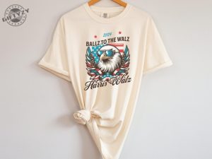 Funny Harris Walz Shirt Ballz To The Walz Tshirt Harris Walz 2024 Sweatshirt Sunglasses Eagle Election Shirt giftyzy 3