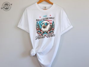 Funny Harris Walz Shirt Ballz To The Walz Tshirt Harris Walz 2024 Sweatshirt Sunglasses Eagle Election Shirt giftyzy 4