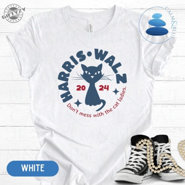 Harris Walz Cat Lady Shirt Dont Mess With The Cat Ladies Sweatshirt Election 2024 Hoodie Political Democrat Voting Tshirt Kamala Harris Tim Walz Shirt giftyzy 6