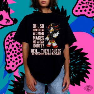 Funny Sonic Shirt Shirts That Go Hard Ironic Tee Meme Tshirt Joe Rogan Podcast Sonic Shirt revetee 2