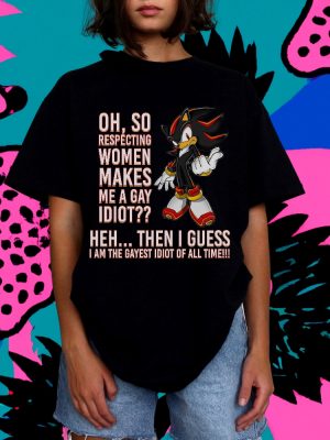 Funny Sonic Shirt Shirts That Go Hard Ironic Tee Meme Tshirt Joe Rogan Podcast Sonic Shirt revetee 2