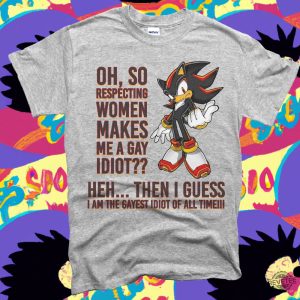 Funny Sonic Shirt Shirts That Go Hard Ironic Tee Meme Tshirt Joe Rogan Podcast Sonic Shirt revetee 3