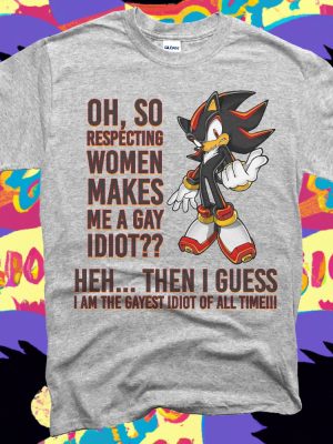 Funny Sonic Shirt Shirts That Go Hard Ironic Tee Meme Tshirt Joe Rogan Podcast Sonic Shirt revetee 3