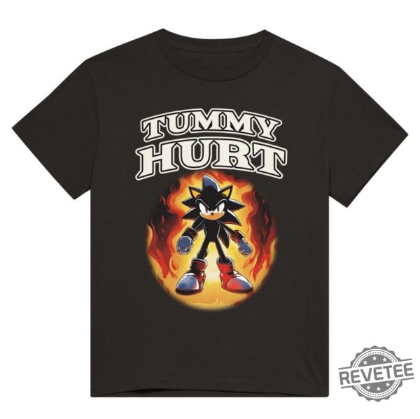 Tummy Hurt Shadow Funny Shirt Meme Shirt Gag Gifts Ironic Tshirt revetee 1