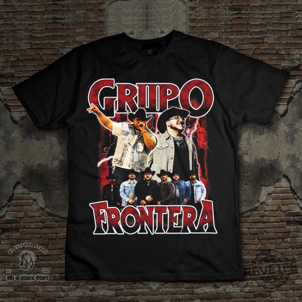 Grupo Frontera Vintage Look Tshirt Playera Regional Mexicano Un X100to Bad Bunny No Se Va Popular Regalo Gift Latino Mujer Hombre revetee 2