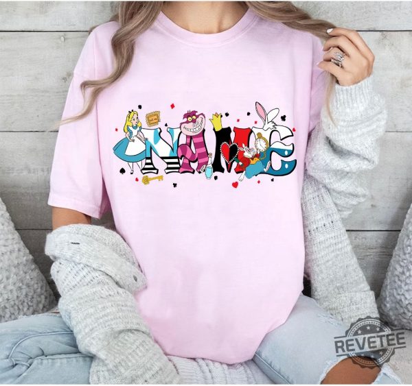 Custom Name Alice In Wonderland T Shirt Alice In Wonderland Shirt revetee 2