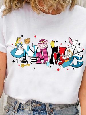 Custom Name Alice In Wonderland T Shirt Alice In Wonderland Shirt revetee 3