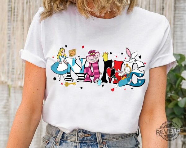 Custom Name Alice In Wonderland T Shirt Alice In Wonderland Shirt revetee 3