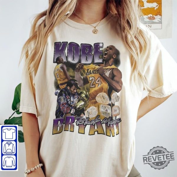 Kobe Bryant 90S Vintage Bootleg Style Basketball Shirt Kobe Bryant T Shirt revetee 1