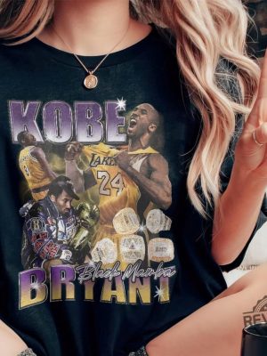 Kobe Bryant 90S Vintage Bootleg Style Basketball Shirt Kobe Bryant T Shirt revetee 2