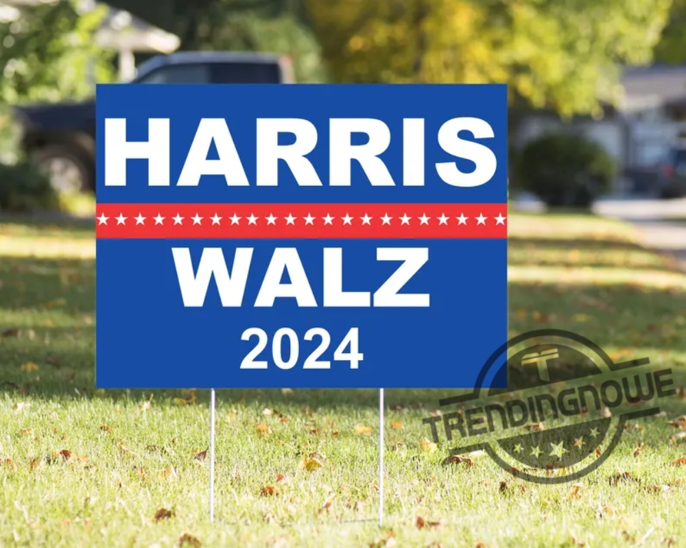 Kamala Harris For President 2024 Yard Sign Tim Walz For Vice President Yard Sign Harris Walz Yard Sign 18X24in Sign