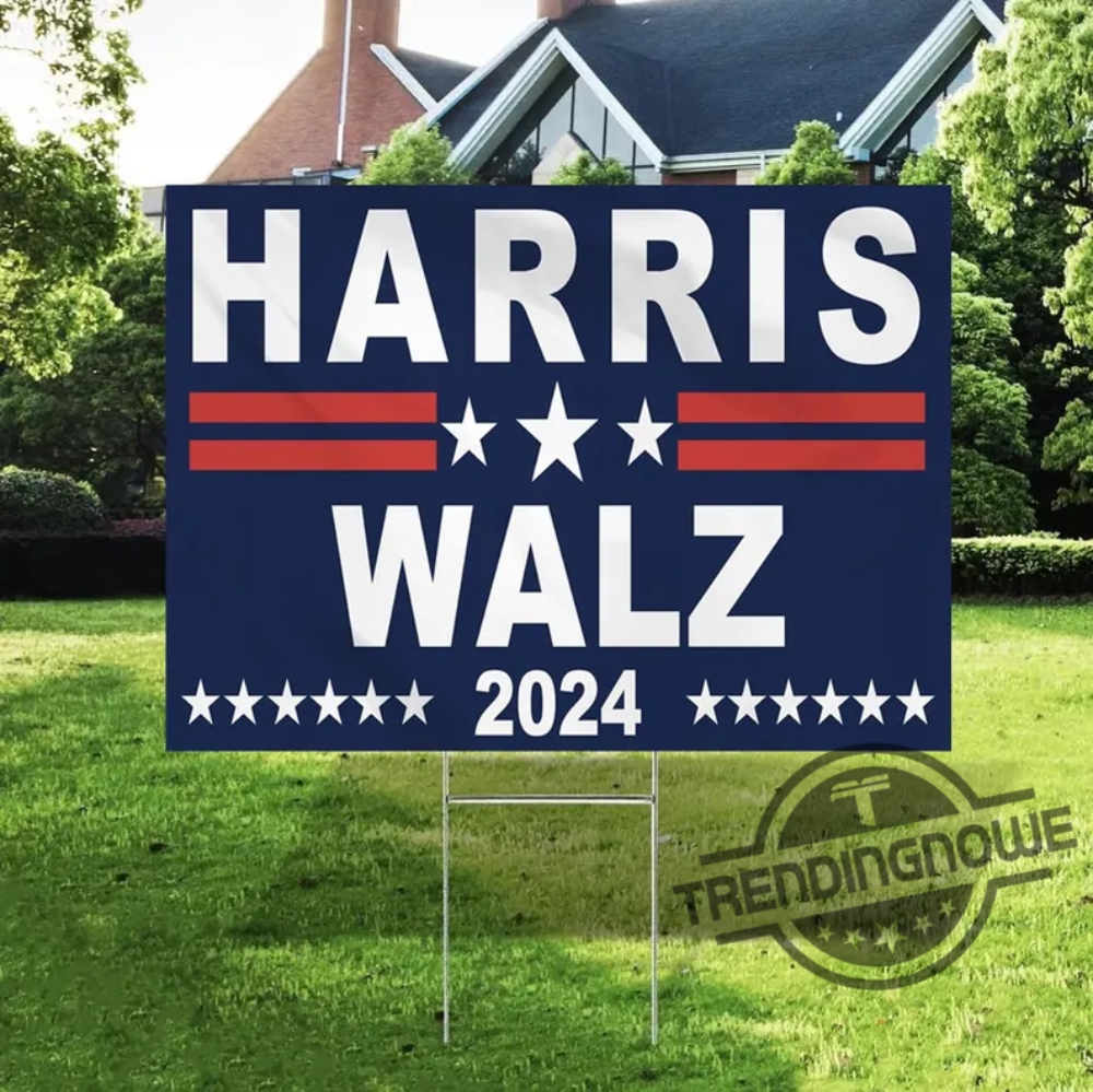 Kamala Harris Walz Yard Sign Election 2024 For Democracy Madam President Kamala For The People Yard Sign 18X24in Sign