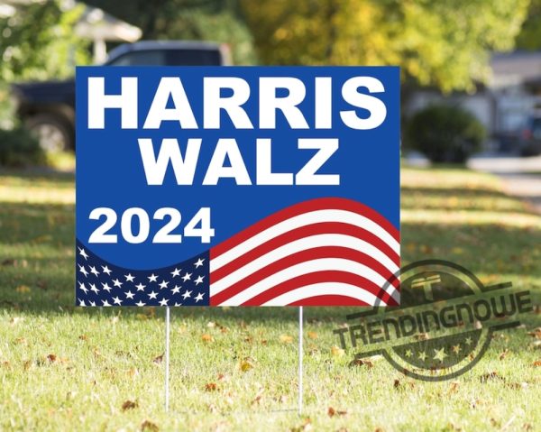 Kamala Harris Walz Yard Sign 18X24in Sign Kamala Harris Yard Sign Weatherproof Yard Sign With Stakes trendingnowe 1