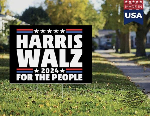 Kamala Harris Walz Yard Sign Weatherproof Yard Sign With Stakes 18X24in Sign Kamala Harris Yard Sign trendingnowe 1