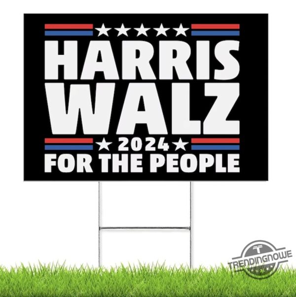 Kamala Harris Walz Yard Sign Weatherproof Yard Sign With Stakes 18X24in Sign Kamala Harris Yard Sign trendingnowe 2