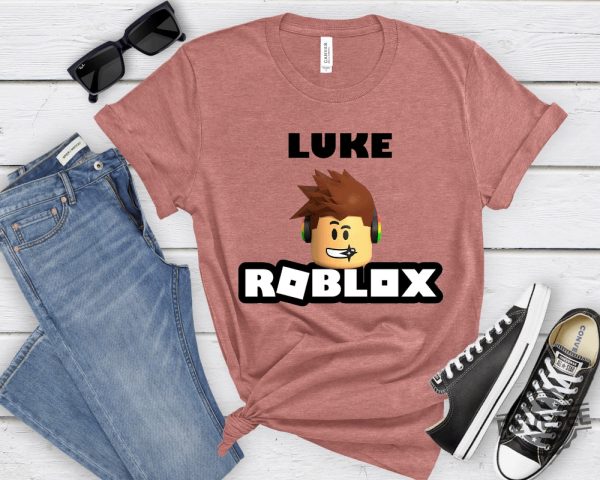 Custom Roblox Shirt Roblox Boy Tshirt Roblox Kids Tee Roblox Birthday Gift Roblox Shirt Template revetee 1