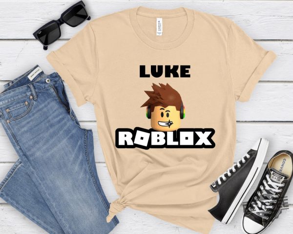 Custom Roblox Shirt Roblox Boy Tshirt Roblox Kids Tee Roblox Birthday Gift Roblox Shirt Template revetee 4