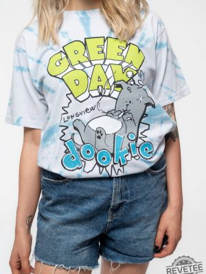 Green Day Dookie Longview Dye Wash T Shirt Green Day Nimrod Shirt revetee 2