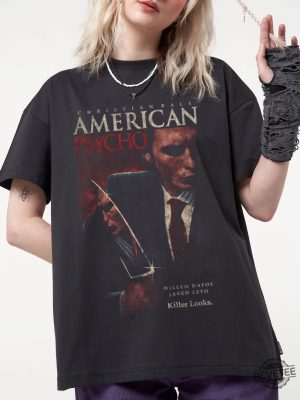 American Psycho T Shirt Vintage Horror Movie Shirt American Psycho Shirt revetee 3