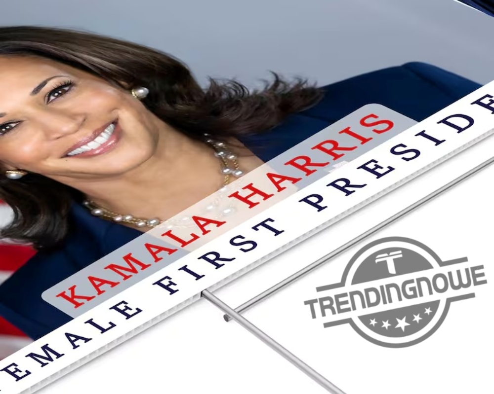 First Female President Yard Sign 2024 Election Sign Kamala Harris Yard Sign Support Kamala Vote Yard Sign Kamala Over Trump Sign