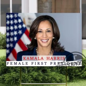 First Female President Yard Sign 2024 Election Sign Kamala Harris Yard Sign Support Kamala Vote Yard Sign Kamala Over Trump Sign trendingnowe 3