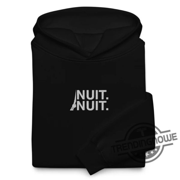 Nuit Nuit Embroidered Hoodie Sweatshirt Steph Curry Night Night Shirt Steph Curry Nuit Nuit Shirt Curry Shirt trendingnowe 1