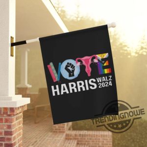 Harris Walz 2024 Vote Garden Flag Reproductive Rights Lgbt Rights Social Justice Activist Gift Anti Trump House Flag trendingnowe 2