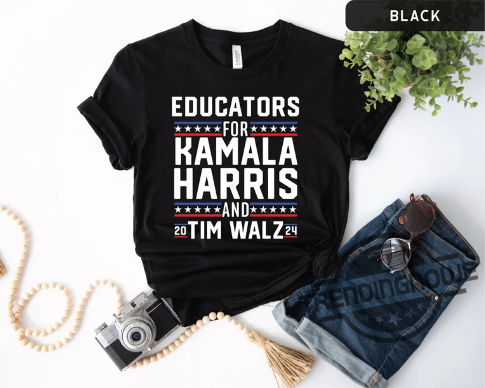 Educators For Harris Walz 2024 Shirt Harris 2024 Shirt Madam Kamala Shirt Democratic Party Voting Shirt