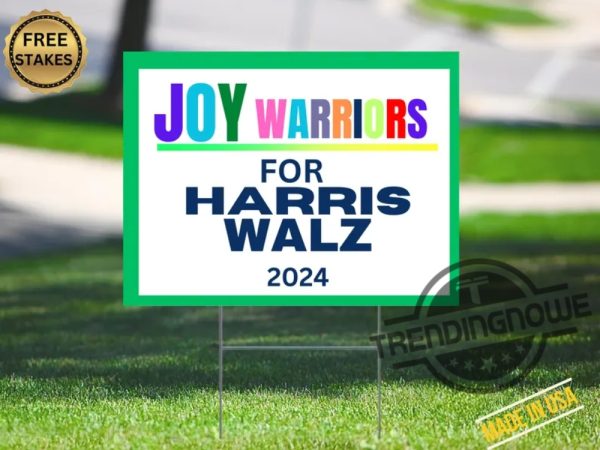 Joy Warriors For Harris Walz Yard Sign Tim Walz Yard Sign Mind Your Own Damn Business Yard Sign Tim Walz Sign Kamala Harris Sign trendingnowe 1