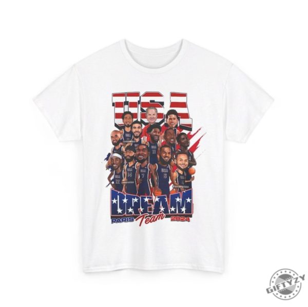 Usa Olympic Basketball Dream Team 2024 Shirt Usa Olympic Basketball Team 2024 Championship American Team Shirt giftyzy 2