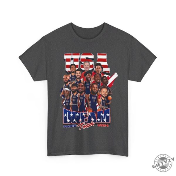 Usa Olympic Basketball Dream Team 2024 Shirt Usa Olympic Basketball Team 2024 Championship American Team Shirt giftyzy 6