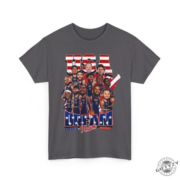 Usa Olympic Basketball Dream Team 2024 Shirt Usa Olympic Basketball Team 2024 Championship American Team Shirt giftyzy 7