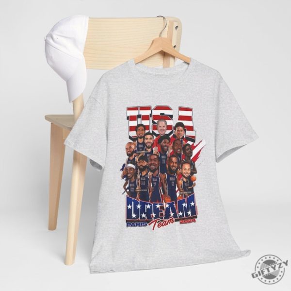 Usa Olympic Basketball Dream Team 2024 Shirt Usa Olympic Basketball Team 2024 Championship American Team Shirt giftyzy 9