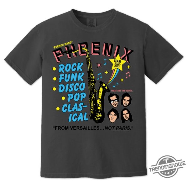 Phoenix French Band Shirt Phoenix Band T Shirt Sweatshirt Hoodie trendingnowe 1