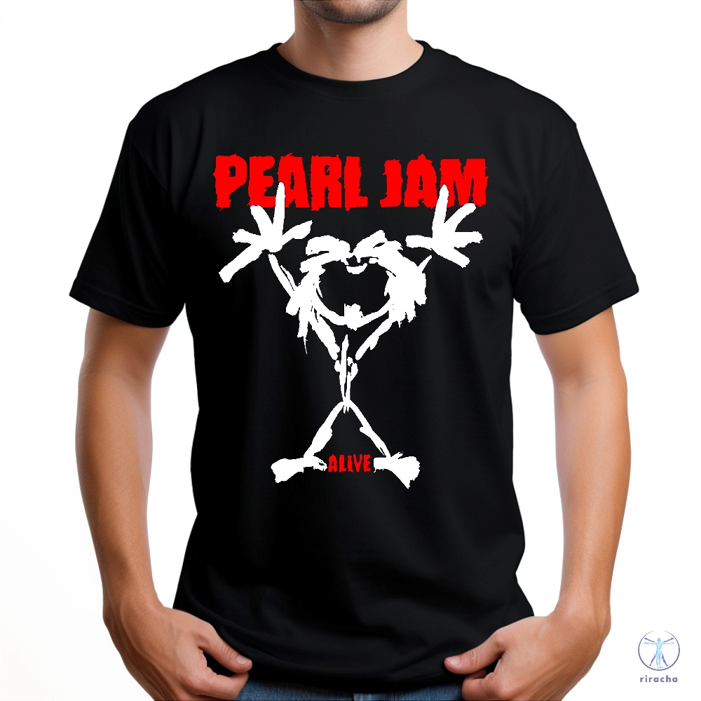 Pearl Jam Stickman Logo T Shirt Pearl Jam Stickman Shirt Pearl Jam T Shirt