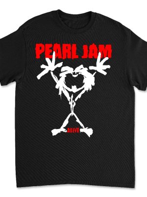 Pearl Jam Stickman Logo T Shirt Pearl Jam Stickman Shirt Pearl Jam T Shirt revetee 2