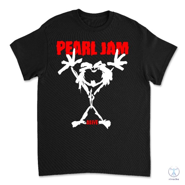 Pearl Jam Stickman Logo T Shirt Pearl Jam Stickman Shirt Pearl Jam T Shirt revetee 2