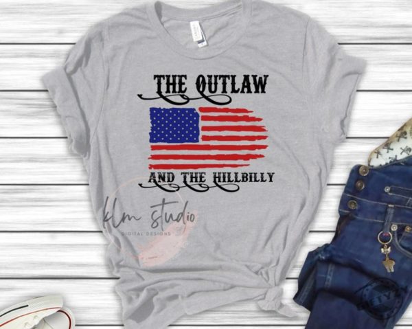 The Outlaw And The Hillbilly Shirt giftyzy 1